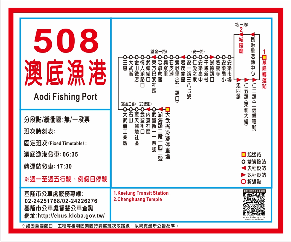 508澳底漁港路線圖